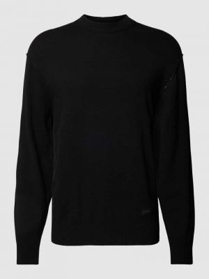 Dzianinowy sweter Ck Calvin Klein czarny