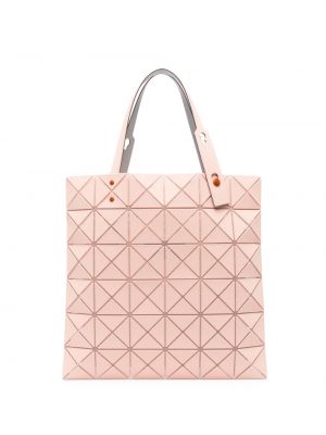 Geometriskt mönster väska med mönster Bao Bao Issey Miyake orange