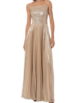 Шелковое платье из вискозы Speranza Couture золотое