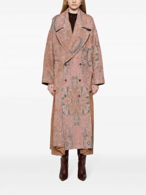 Žakárový kabát Uma Wang růžový