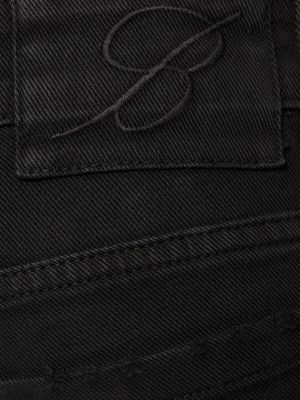 Straight fit džíny s nízkým pasem Blumarine černé