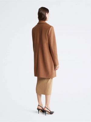 Пальто Calvin Klein коричневое
