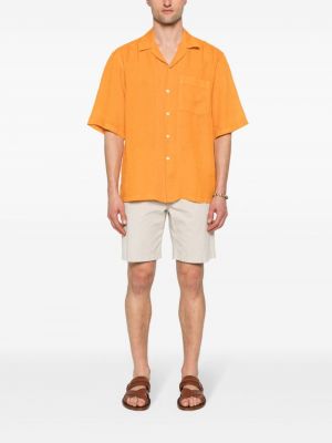 Lněná košile 120% Lino oranžová