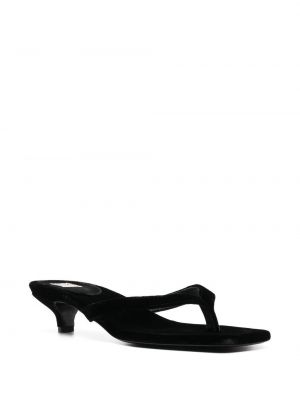 Sandales en velours Toteme noir