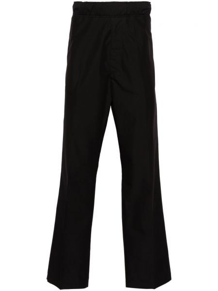 Rovné kalhoty Moncler černé