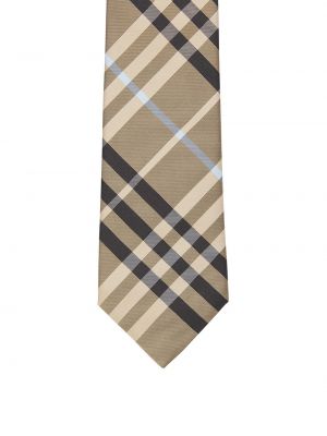 Corbata a cuadros Burberry marrón