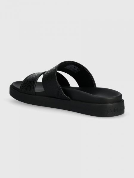 Pantofle bez podpatku Calvin Klein černé