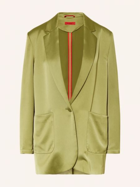 Атласный пиджак Max & Co. зеленый