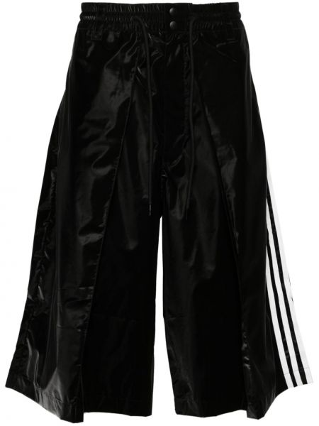 Prugaste bermuda kratke hlače Y-3 crna