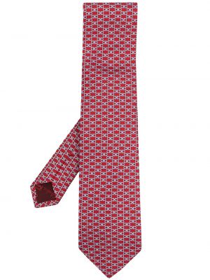 Jacquard seiden krawatte Ferragamo