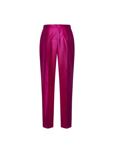 Spodnie slim fit Max Mara różowe