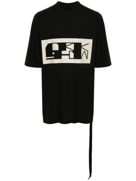 T-krekls ar apdruku Rick Owens Drkshdw melns