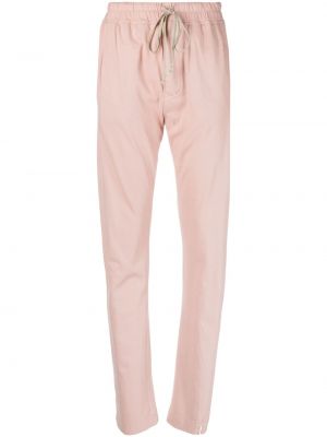 Памучни спортни панталони Rick Owens Drkshdw розово