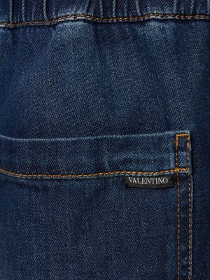 Džínsové šortky Valentino modrá