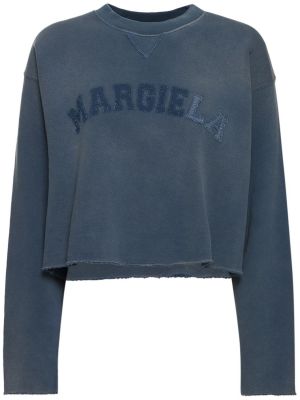 Bluza bawełniana Maison Margiela niebieska