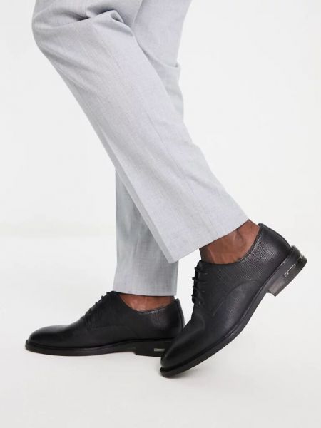 Кожаные туфли на шнуровке Walk London черные