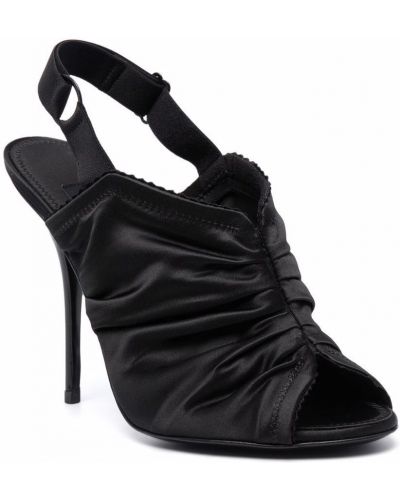 Sandales à talons à talon aiguille Dolce & Gabbana noir