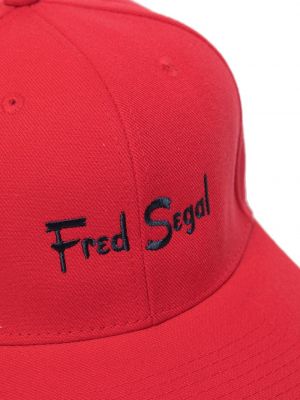 Cap mit stickerei Fred Segal rot