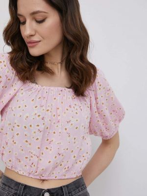 Bluza s printom Billabong ružičasta