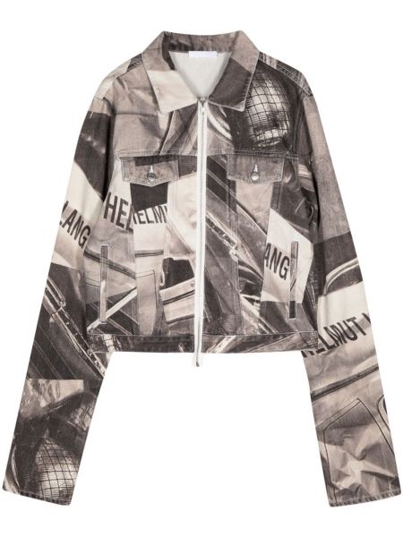 Rifľová košeľa s potlačou Helmut Lang
