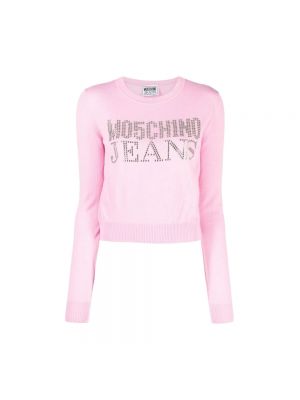 Sweter Moschino różowy