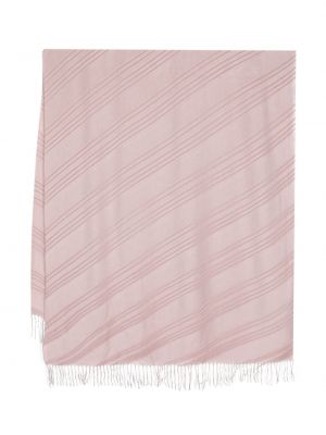 Schal mit fransen mit plisseefalten Emporio Armani pink