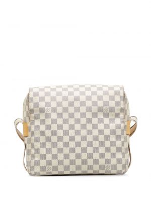 LOUIS VUITTON Damier Azur Naviglio Ivory-Blue Canvas Monogram Messenge