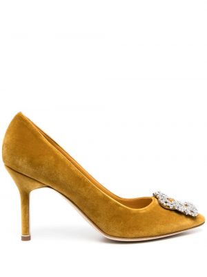 Pumps Manolo Blahnik gul