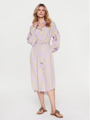 Košilové šaty Silvian Heach fialové