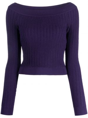 Пуловер Alberta Ferretti виолетово