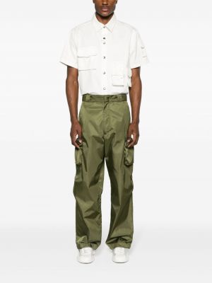 Pantalon cargo avec poches Prada vert