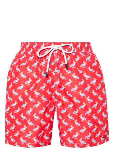 Kratke hlače s printom Fedeli crvena