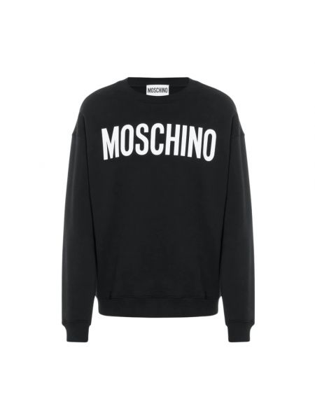 Sweatshirt mit rundhalsausschnitt Moschino schwarz
