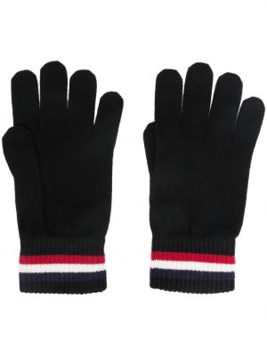 Μάλλινα γάντια Moncler μαύρο