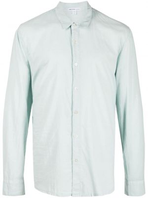 Bavlnená košeľa James Perse modrá