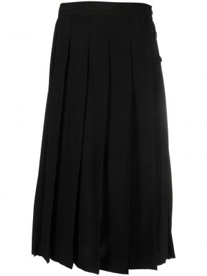 Plisované midi sukně Msgm černé