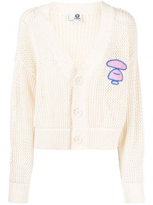 Cardigan tricotate Aape By A Bathing Ape alb