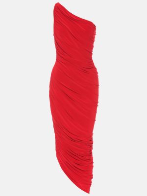Трикотажное платье миди Norma Kamali, красное