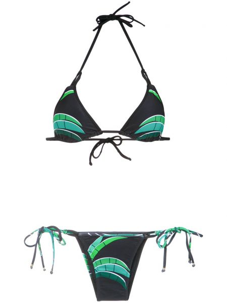 Bikini cu imagine cu imprimeu tropical Amir Slama
