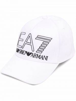 Bomull cap Ea7 Emporio Armani hvit