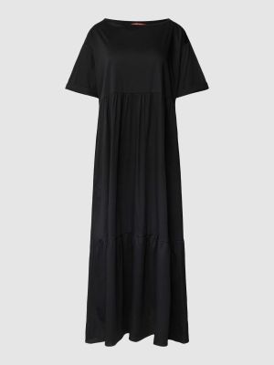 Sukienka midi z dekoltem w łódkę Marina Rinaldi czarna