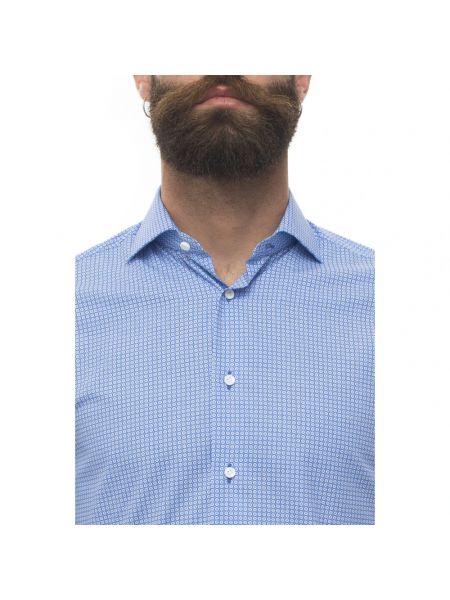 Camisa con estampado casual Càrrel azul
