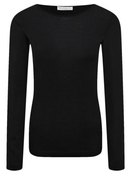 Кашемировый пуловер Brunello Cucinelli черный