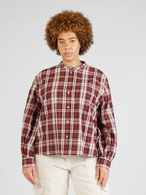 Bluza s karirastim vzorcem Tommy Hilfiger Curve