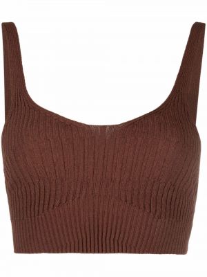 Crop top Aeron brun