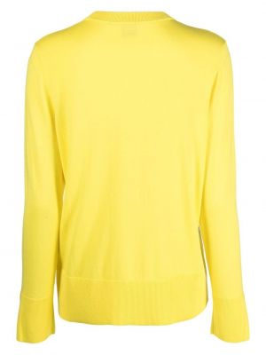Pullover mit stickerei aus baumwoll Boss gelb