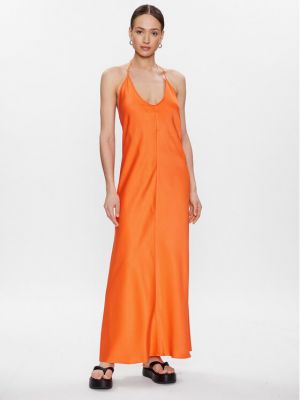 Laza szabású ruha Birgitte Herskind narancsszínű
