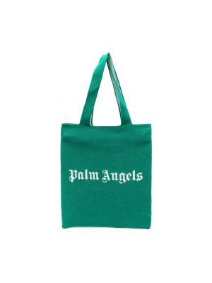 Shopper handtasche mit taschen Palm Angels grün
