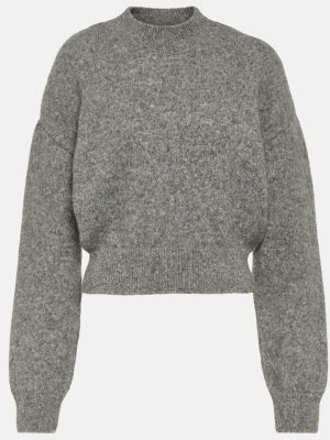 Шерстяной свитер из альпаки Jacquemus серый