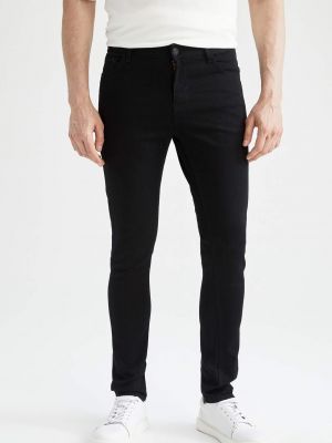 Pantaloni skinny fit Defacto negru